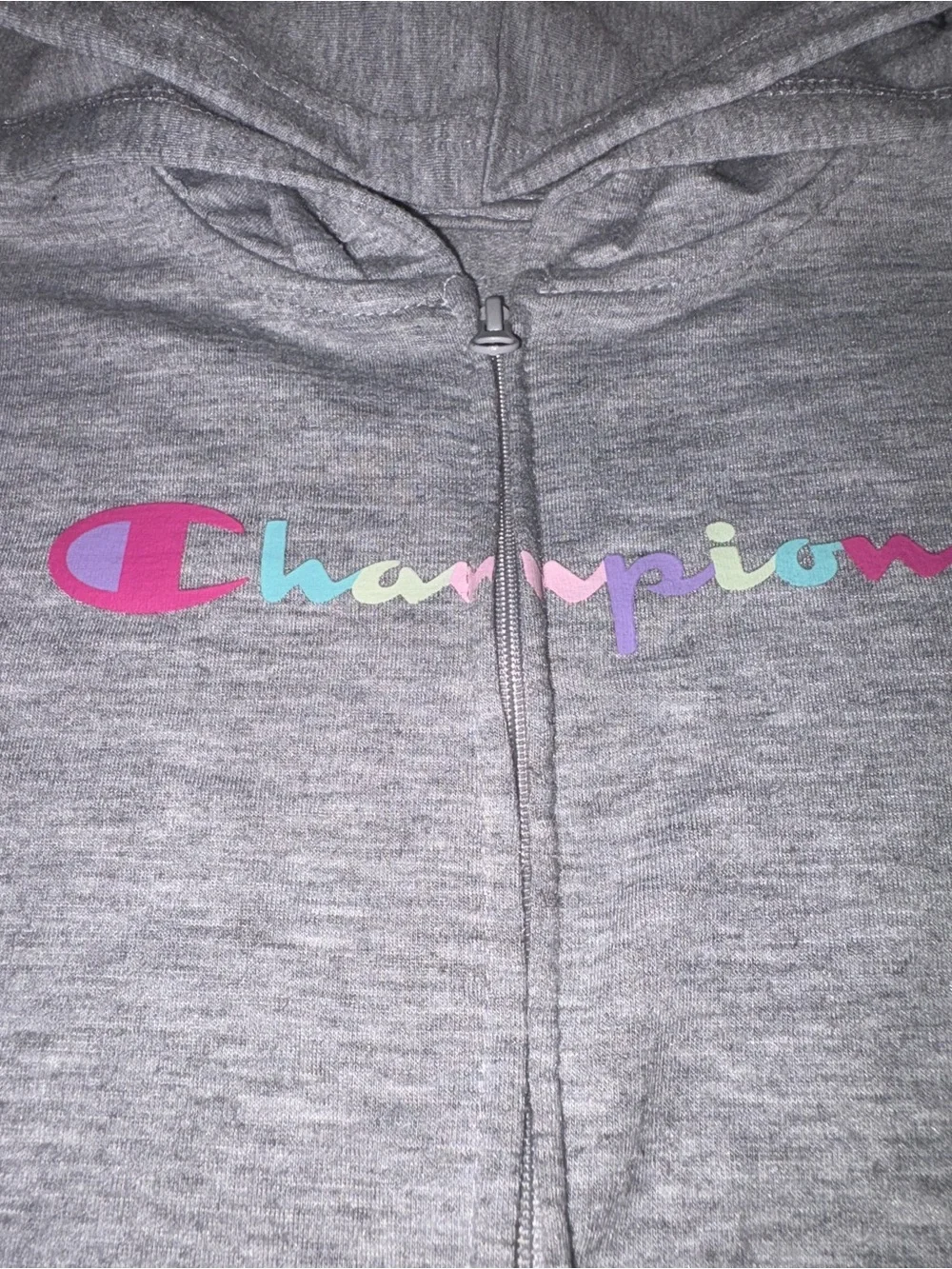 Champion gray zip
